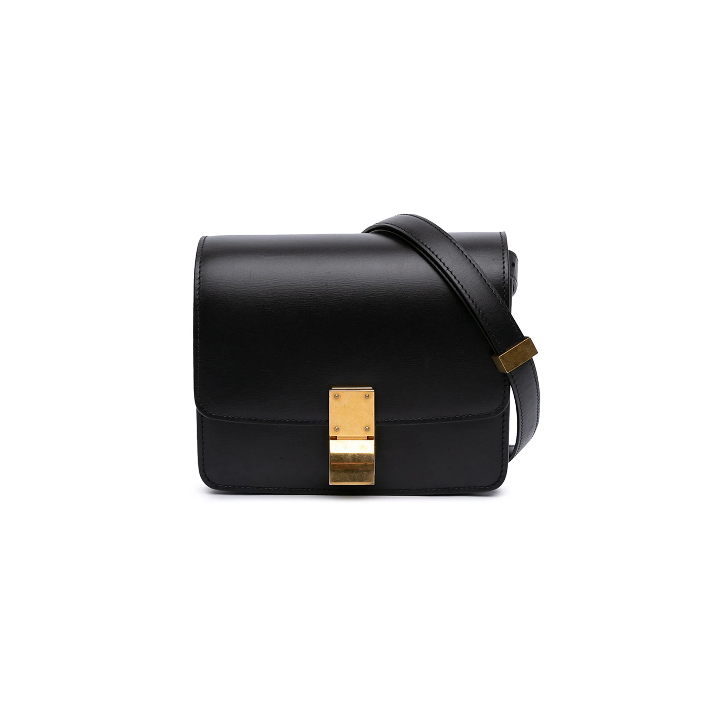 CELIN SMALL SHOULDER BAG IN CLASSIC STRIPED CALFSKIN 189183DLS.38NO (16*13*7cm)